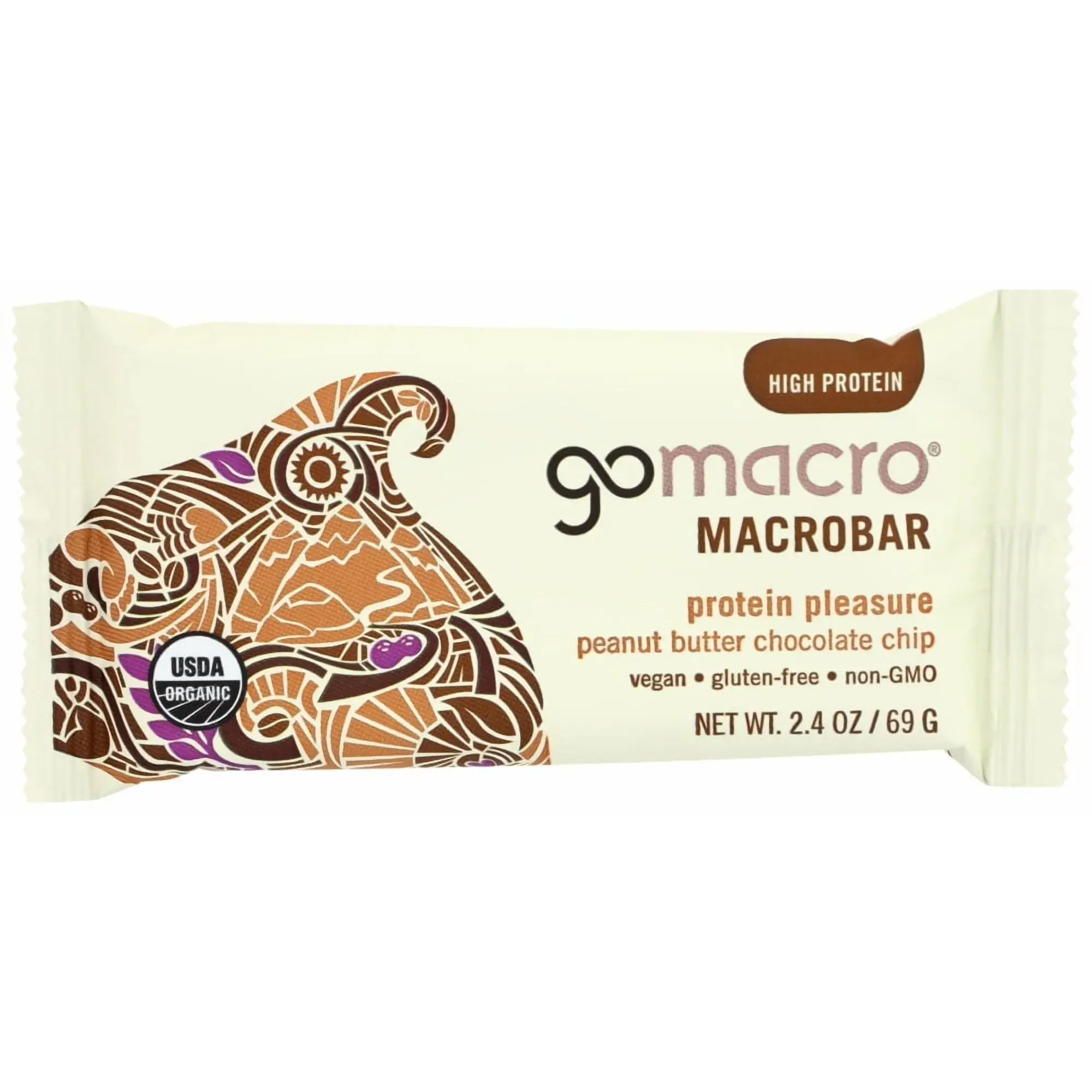 GoMacro PB Chocolate Chip Tray, 12ct