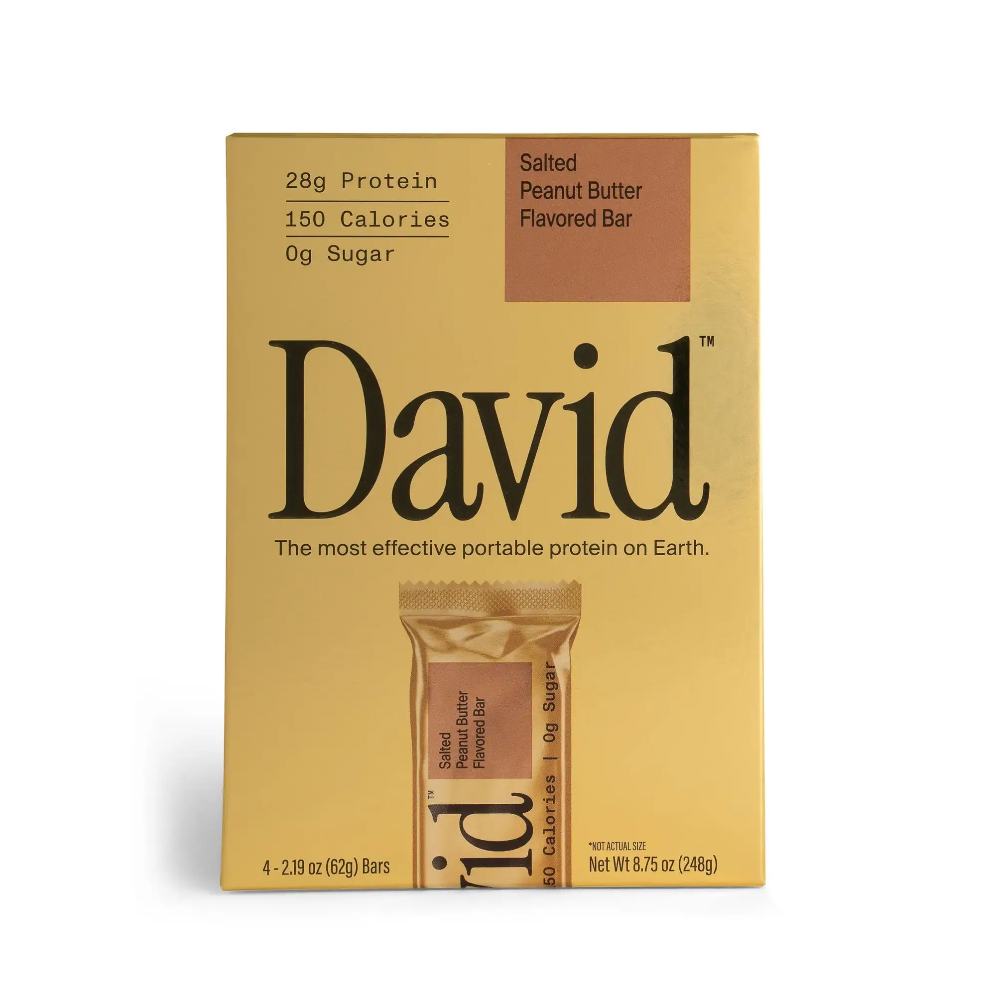 David Salted Peanut Butter, 4ct