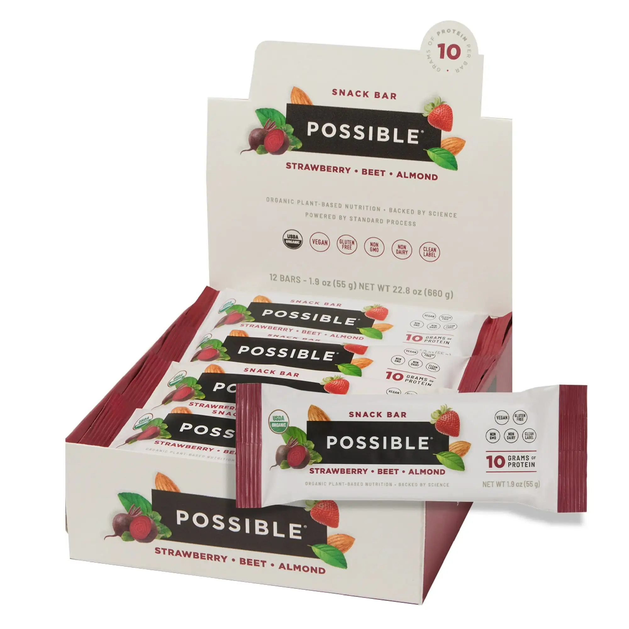 Possible Strawberry Beet Almond Snack Bar
