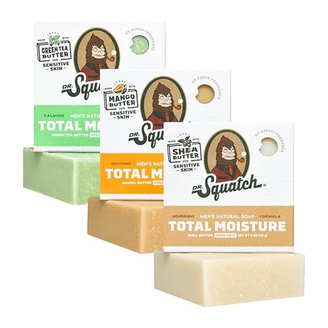 Dr. Squatch Total Moisture Bar Soap pack