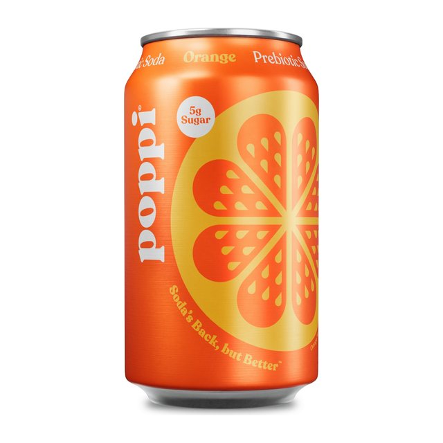 poppi Orange Prebiotic Soda pack