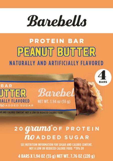 Barebells Peanut Butter Protein Bar, 4-pack pack